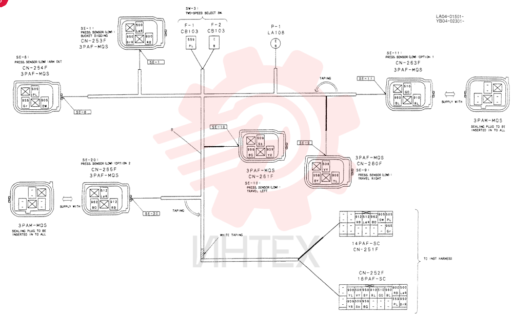 HARNESS ASSY, UPP YB13E00007F3 (5)