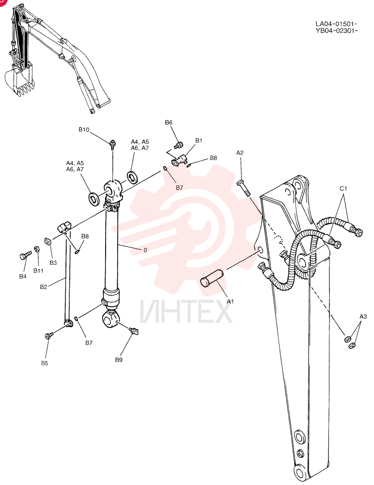 HYDRAULIC CYLINDER YB01V00011F2 (13)