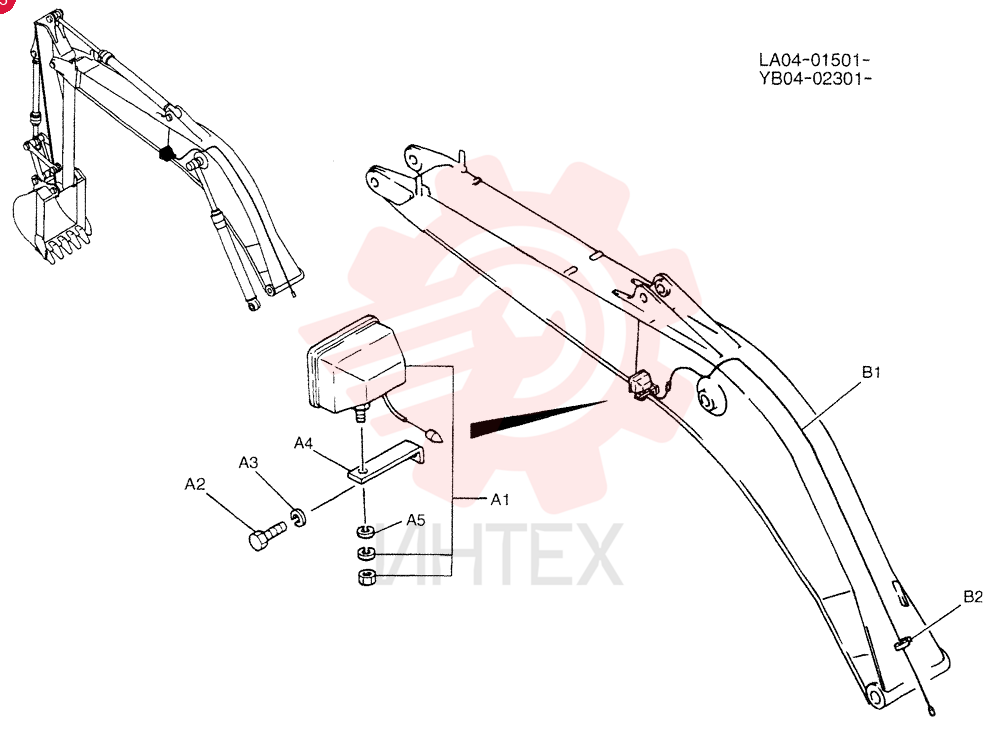 LIGHT ASSY. YV80E00001F1 (2)