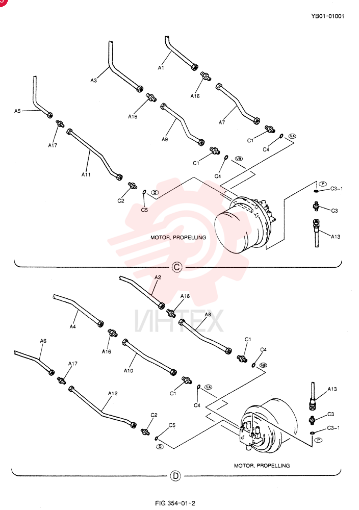HYD LINES, LOW YN02H00015F1 (2)