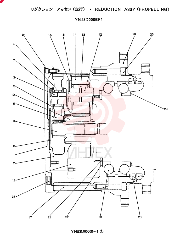 HYDRAULIC MOTOR YN53D00008F1 (1)
