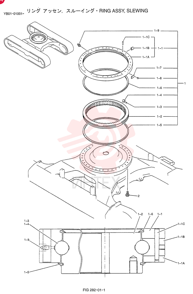 RING ASSY, SLEWING YB40F00002F1