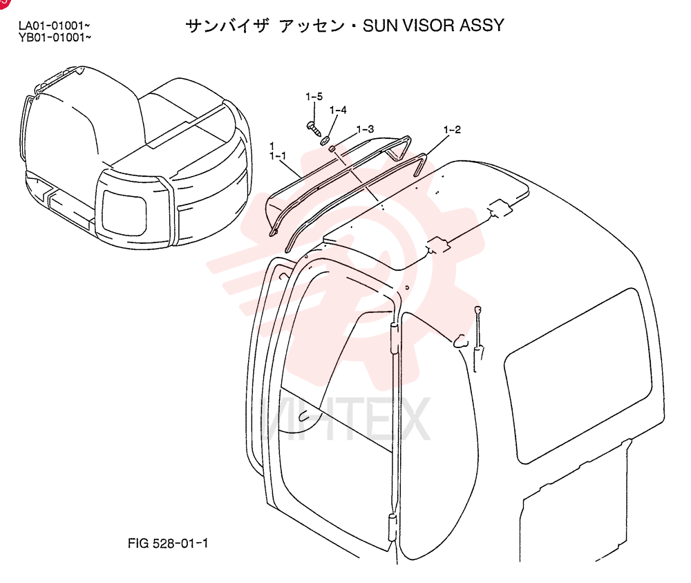 SUN VISOR YT55C00001F1