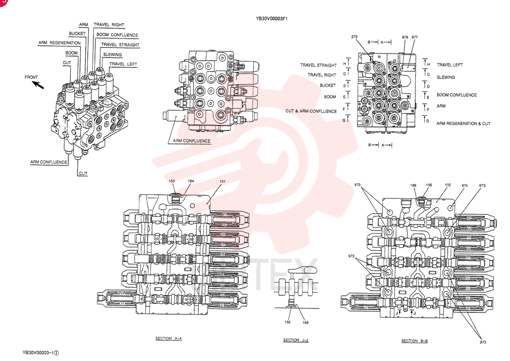 VALVE ASSY, CONTROL YB30V00003F1 (1)