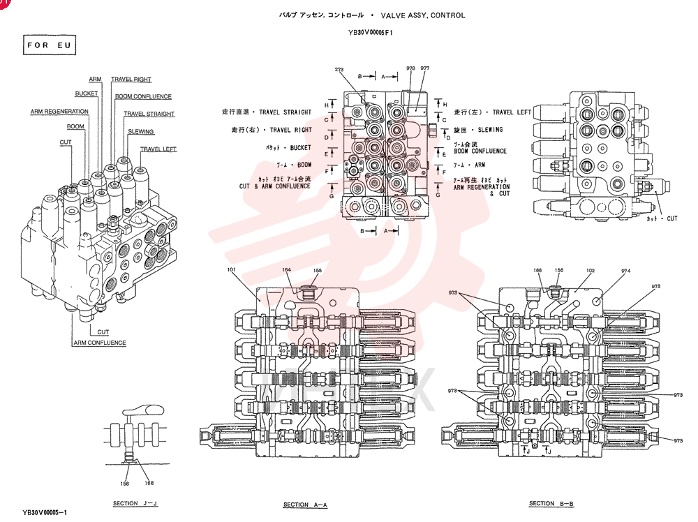 VALVE ASSY, CONTROL YB30V00005F1 (1)