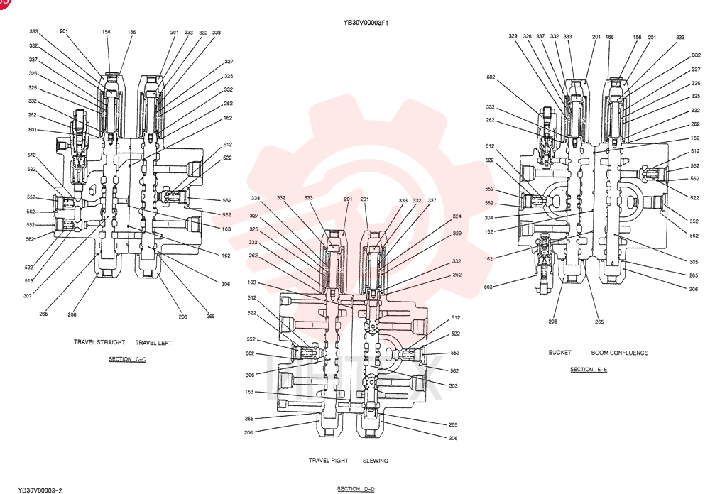 VALVE ASSY, CONTROL YB30V00003F1 (2)