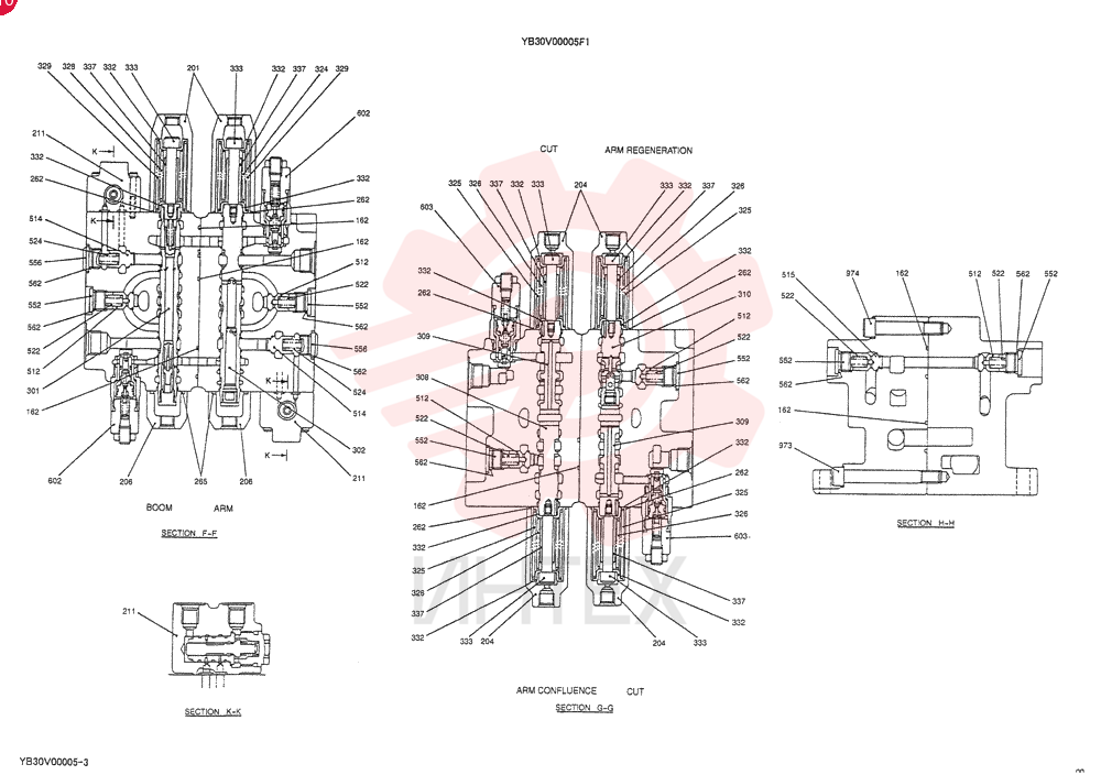 VALVE ASSY, CONTROL YB30V00005F1 (2)