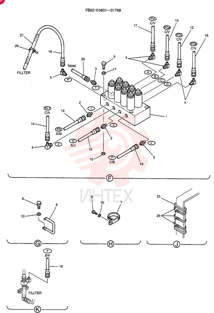 CONTROL LINES, VALVE YB64H00015F2 (3)