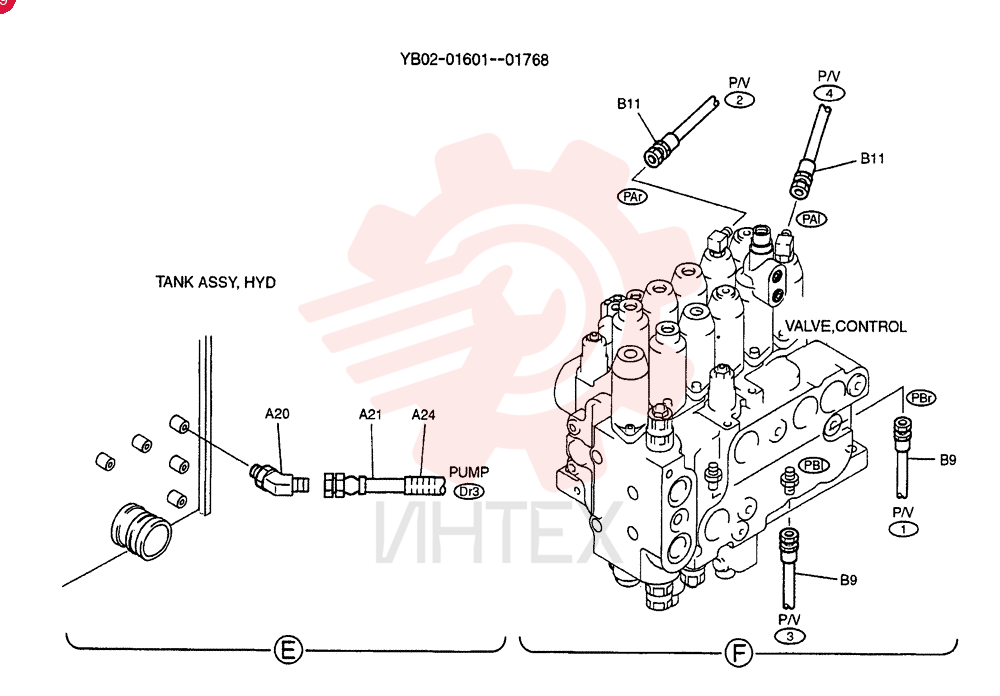 CONTROL LINES, PUMP YB06H00010F1 (2)