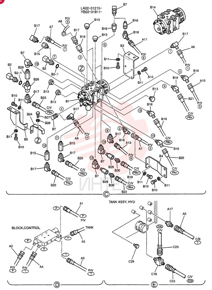 CONTROL LINES, REMOTE YB68H00021F1 (2)