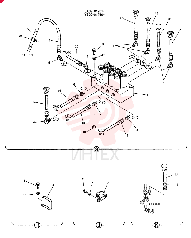 CONTROL LINES, VALVE (STD) YB64H00023F1 (4)