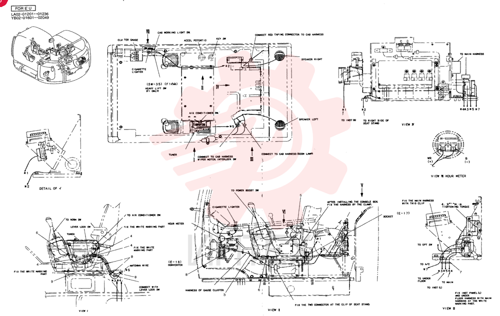HARNESS ASSY,CAB YB14E00010F2 (2)