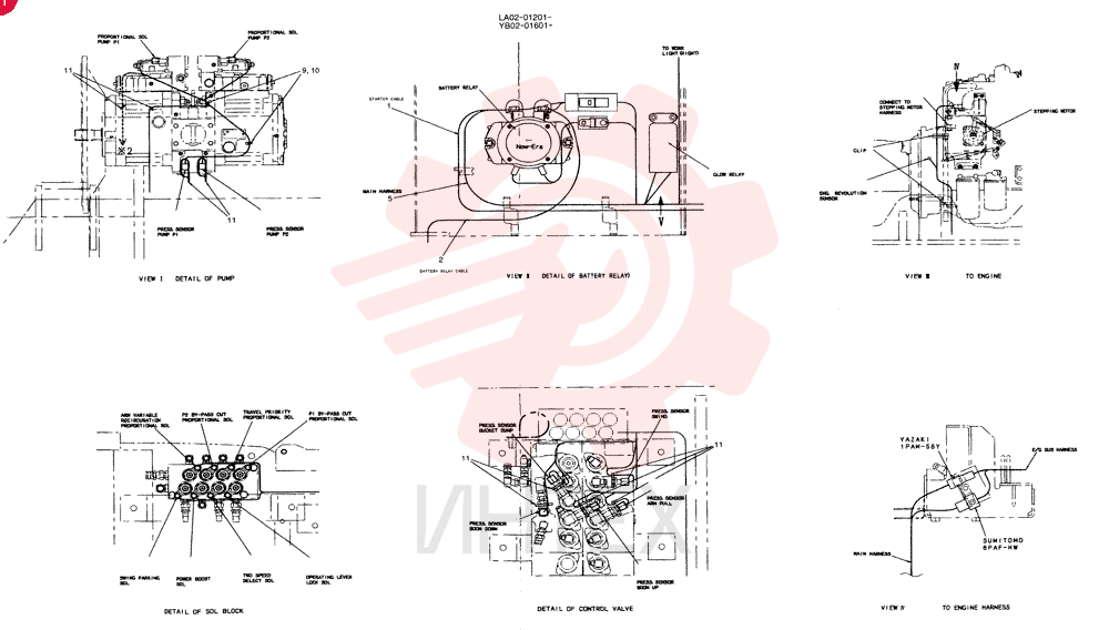 HARNESS ASSY. UPP YB13E00010F1 (1)