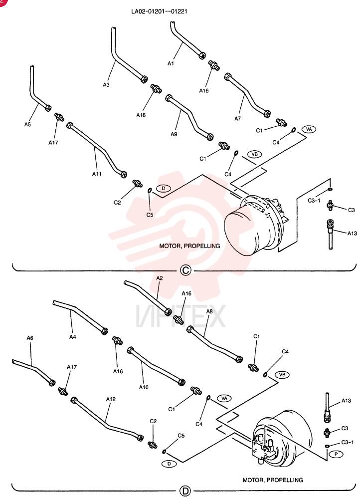 HYD LINES, LOW YN02H00018F1 (2)