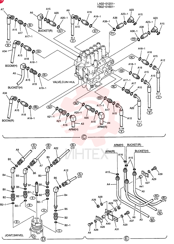 HYD LINES, UPP YB03H00016F1 (2)