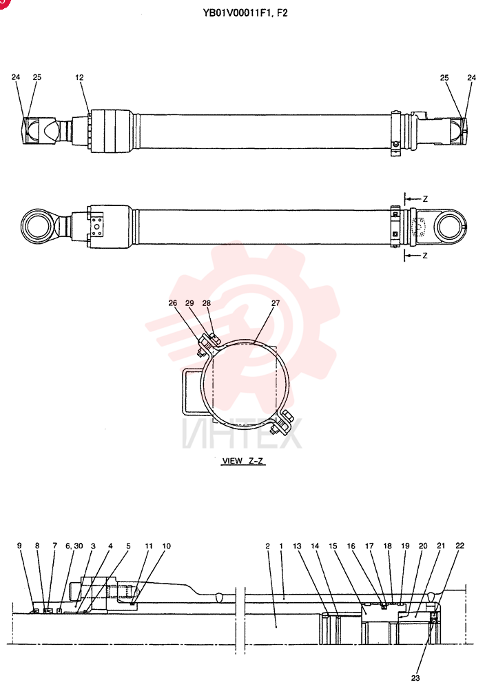HYDRAULIC CYLINDER YB01V00011F1 (3)
