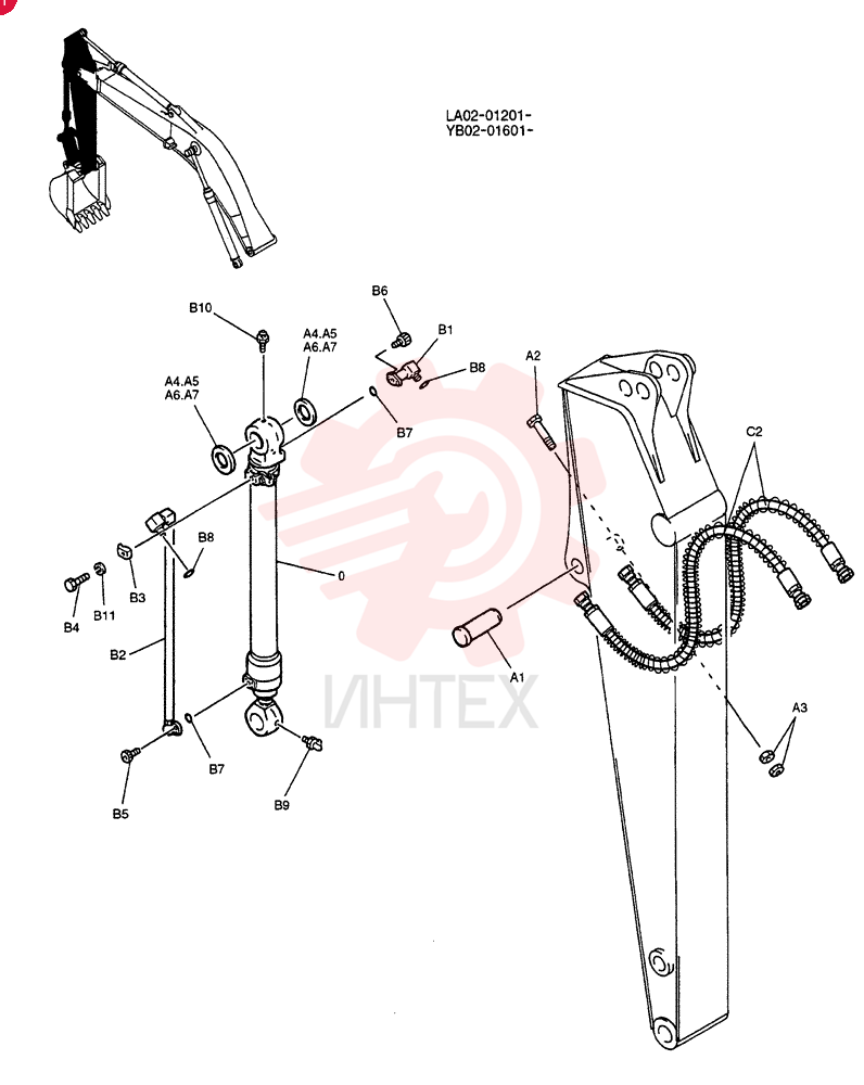 HYDRAULIC CYLINDER YB01V00011F1 (4)