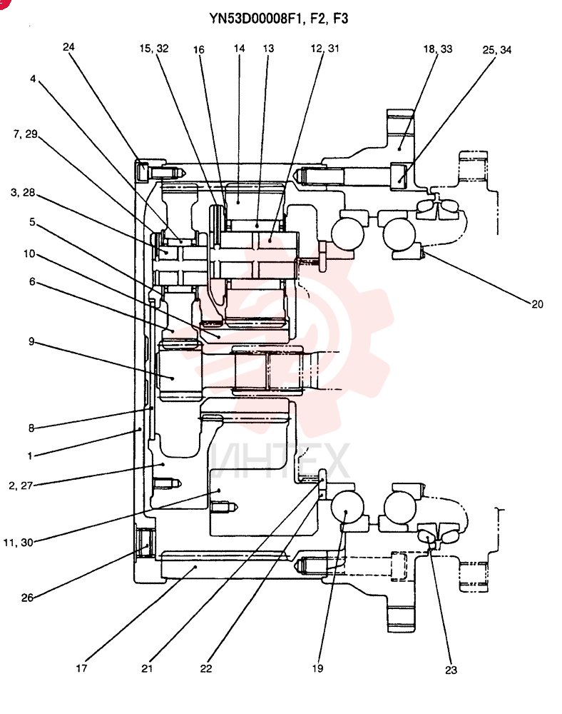 HYDRAULIC MOTOR YN53D00008F1
