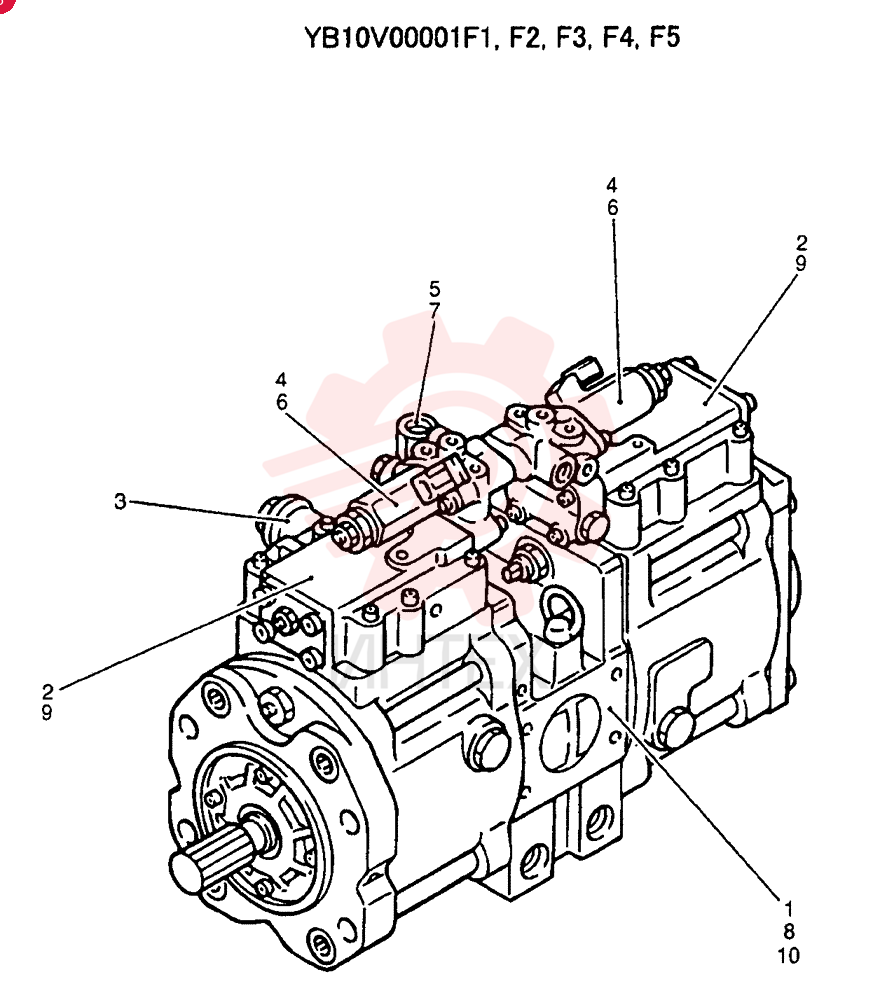 HYDRAULIC PUMP,80 CC