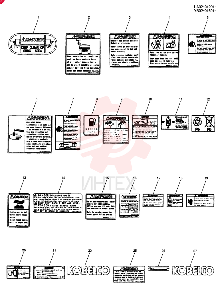 NAME PLATE INSTAL [REQUIRED (WARNING)] YB22T00026F1 (1)
