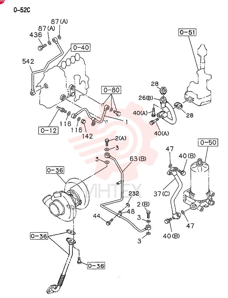 PIPE, OIL,INJ PUMP TO C/BL,TCY01 ONLY