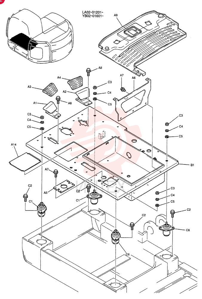 PLATE GROUP, FLOOR YB03M00003F1