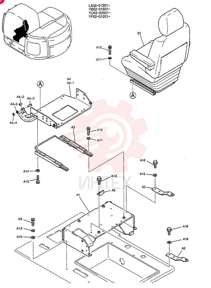SEAT ASSY. YT25M00026F1 (1)