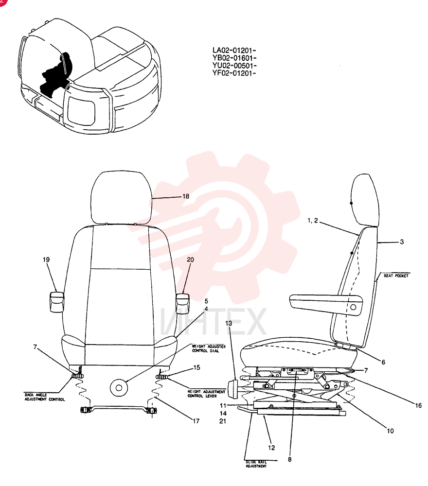 SEAT ASSY. YT25M00027F1