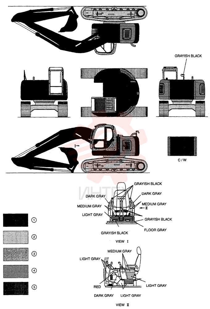 Схема (SK200SRLC) - SHORT RADIUS EXCAVATOR BTW LA03-01237 - LA03-01290 (1/01-12/06) 2421R161D84