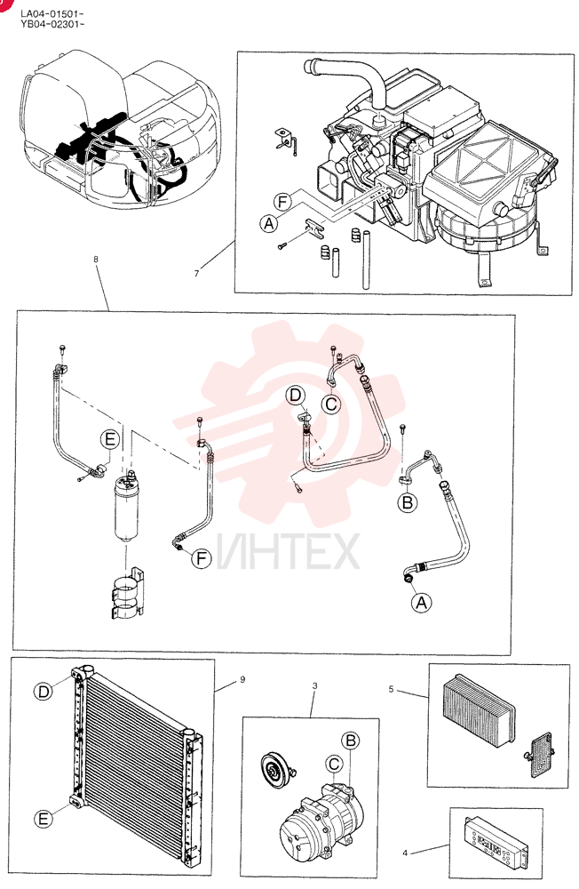 CONDITIONER ASSY, AIR YB20M00002F3 (3)