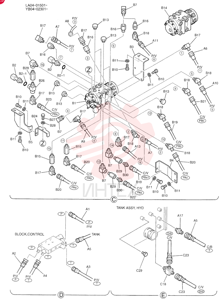 CONTROL LINES, REMOTE YB68H00021F1 (2)