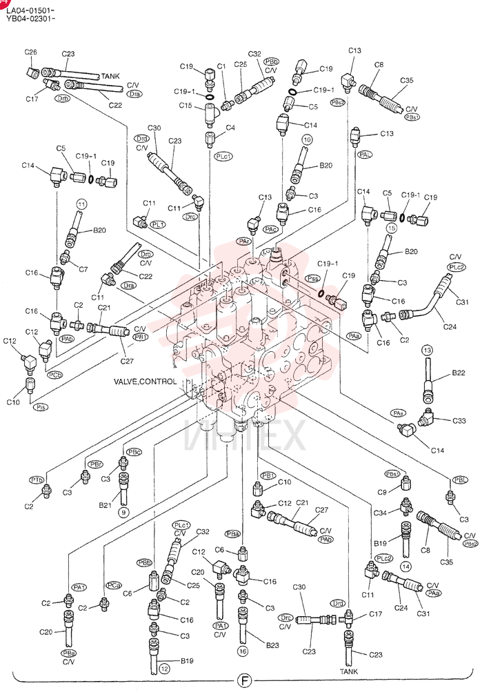 CONTROL LINES, REMOTE YB68H00021F1 (6)