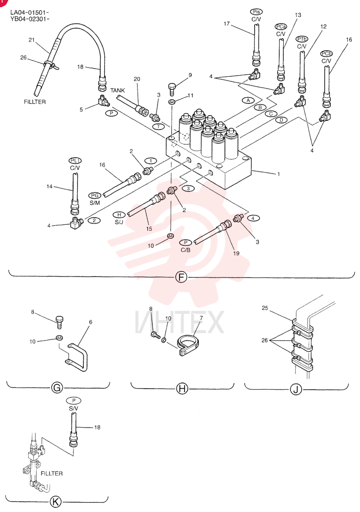 CONTROL LINES, VALVE YB64H00015F1 (9)