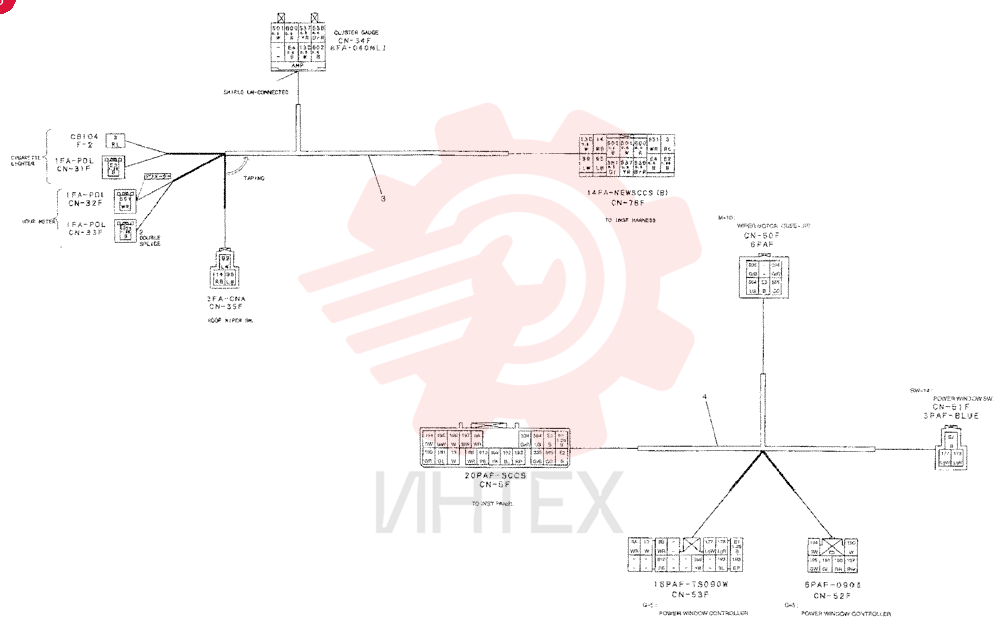 HARNESS ASSY, CAB (WITHOUT POWER WINDOW) YB14E00013F1 (8)