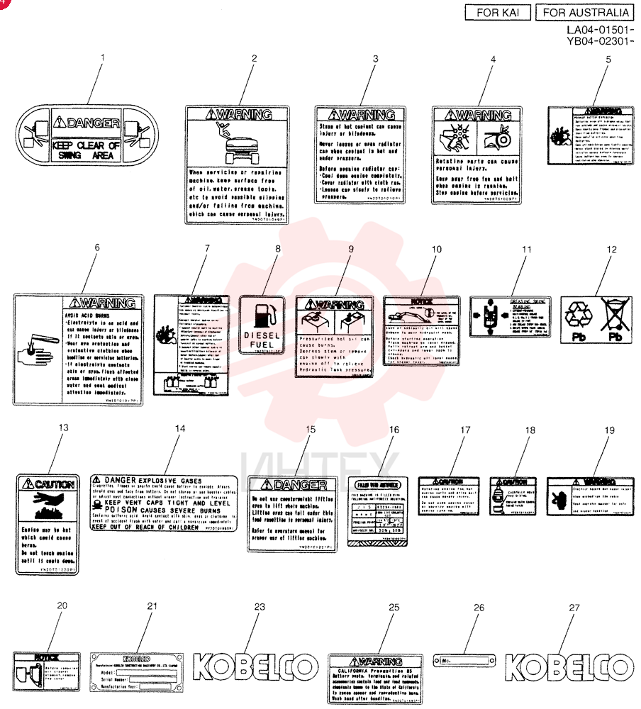 NAME PLATE INSTAL [REQUIRED (WARNING)] YB22T00026F1 (3)