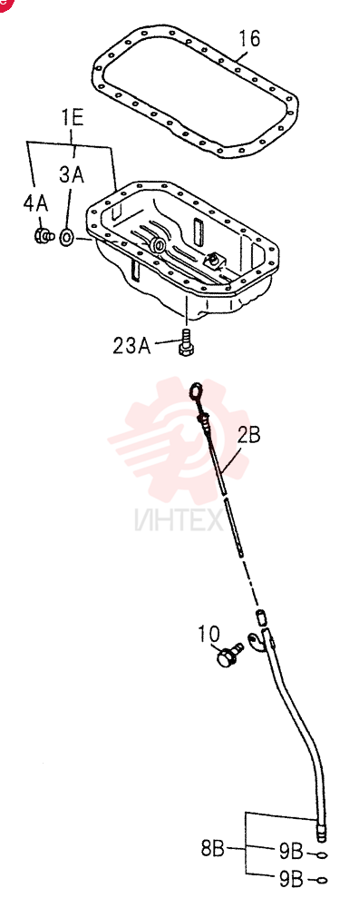 OIL PAN AND LEVEL GAUGE 0-13A (2)