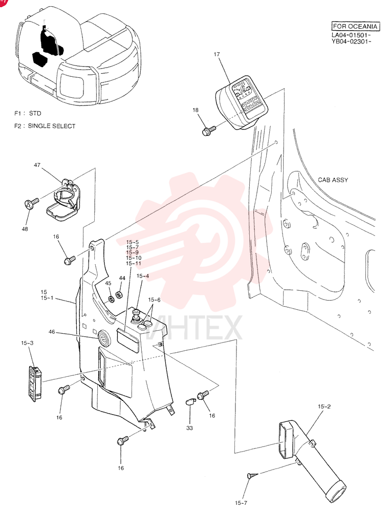 PANEL ASSY, INSTRUMENT (STD) YY17M00009F1 (5)