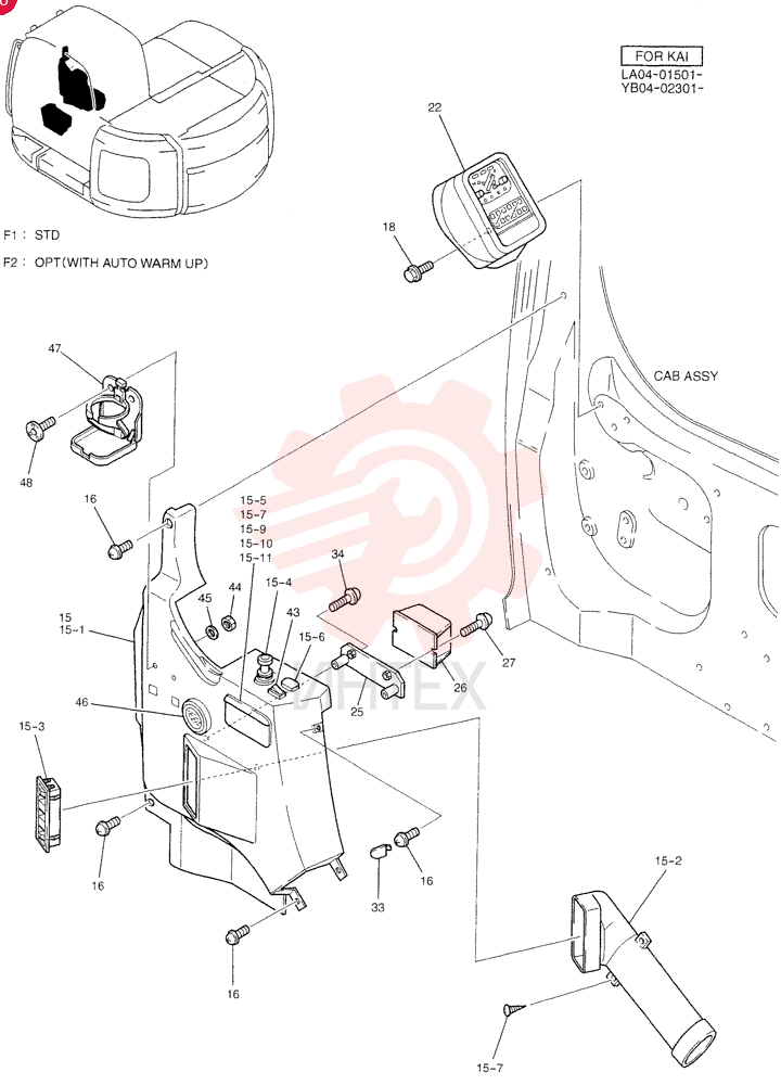 PANEL ASSY, INSTRUMENT (STD) YB17M00002F1 (5)