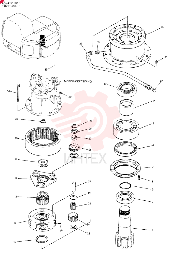 PINION SHAFT YN32W01003P1 (1)