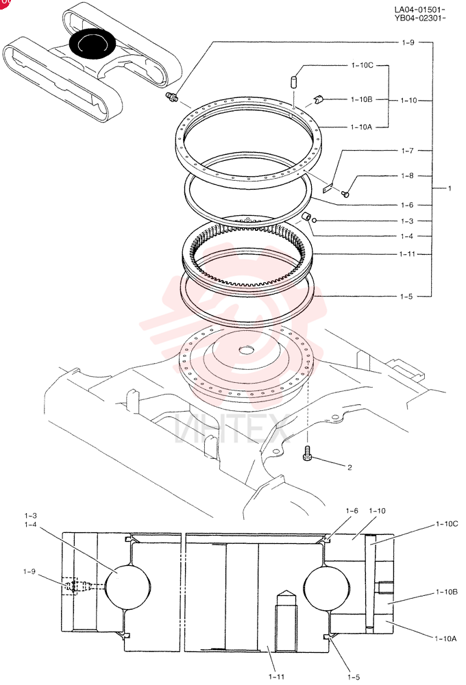 RING ASSY, SLEWING YB40F00002F1 (3)