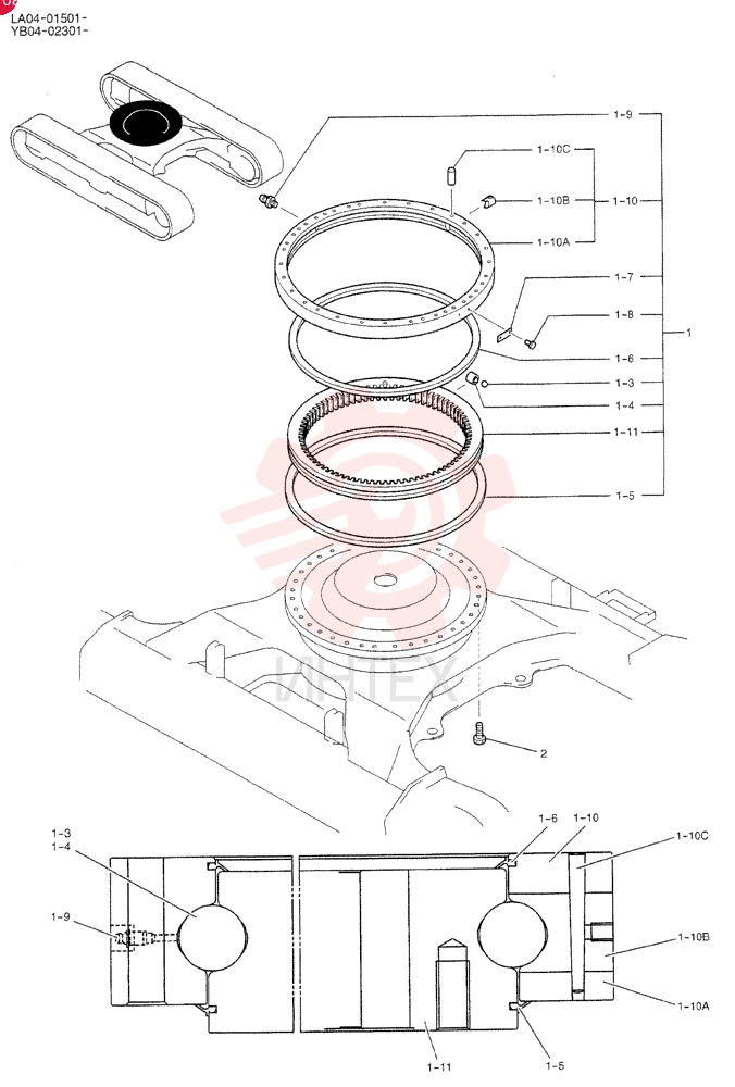 RING ASSY, SLEWING YB40F00002F1 (4)
