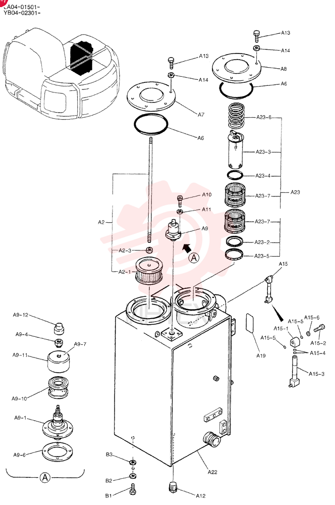 TANK ASSY, HYD YB33H00006F7 (4)