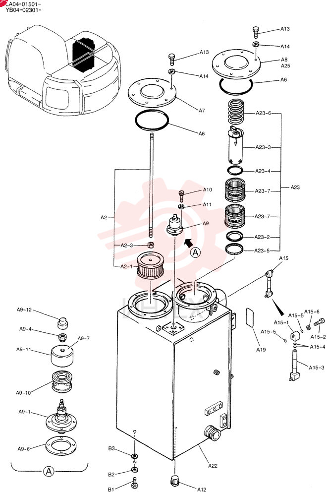 TANK ASSY, HYD YB33H00006F7 (1)