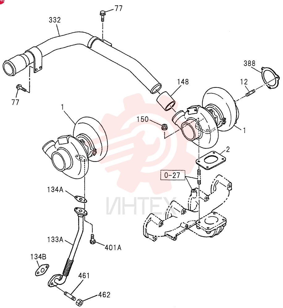 TURBOCHARGER SYSTEM 0-36A (2)
