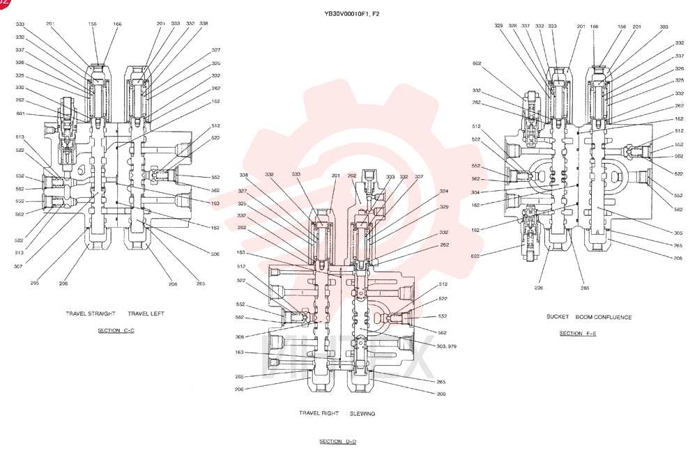 VALVE BODY YB30V00010F1 (3)