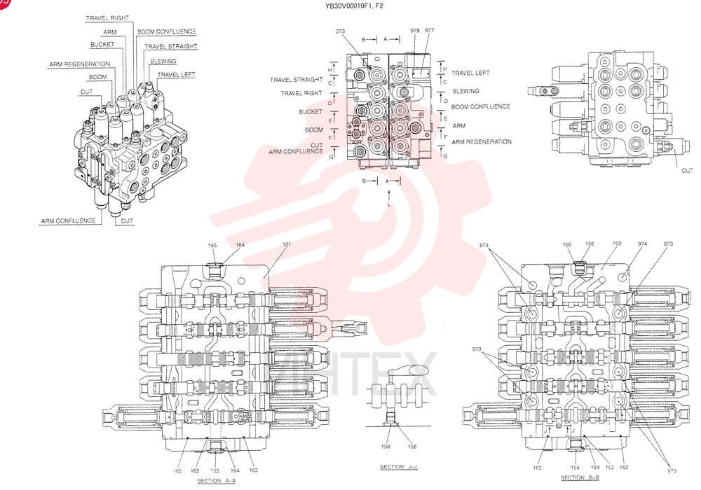 VALVE BODY YB30V00010F1 (4)