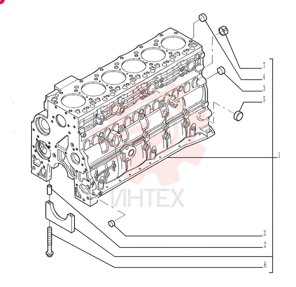 CYLINDER BLOCK,6 Cylinders