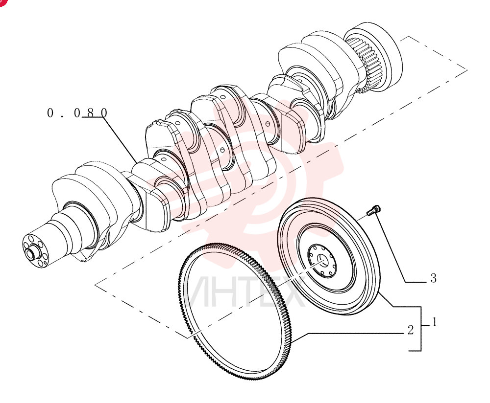 ENGINE FLYWHEEL 2854237