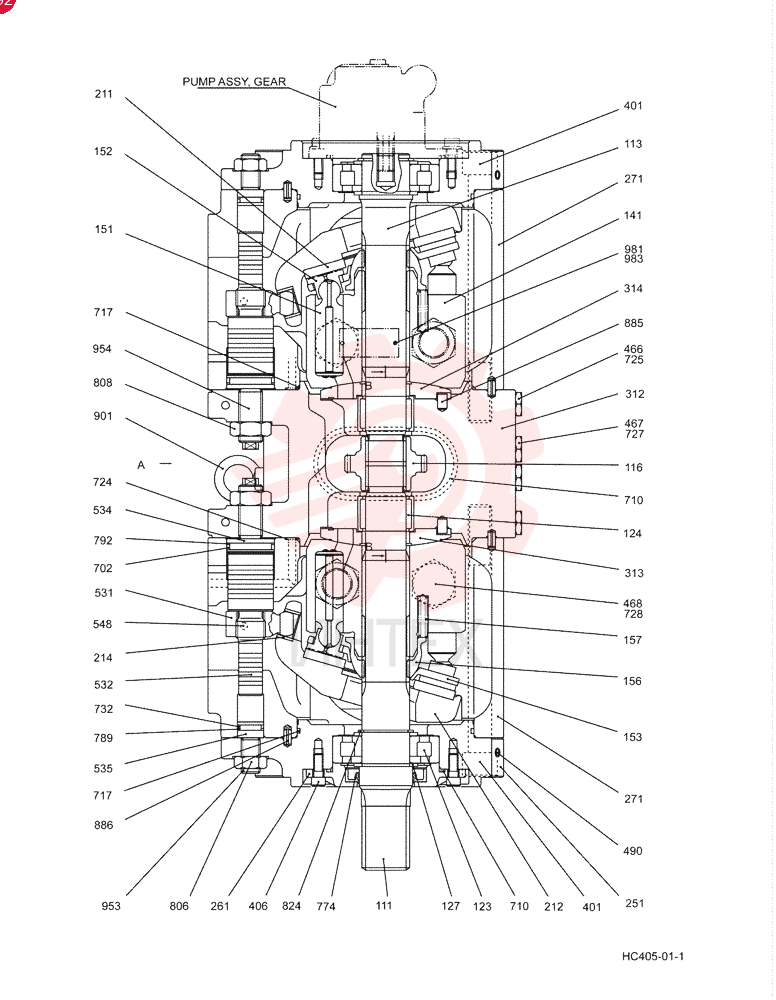 HYDRAULIC PUMP YN10V00043F1 (2)