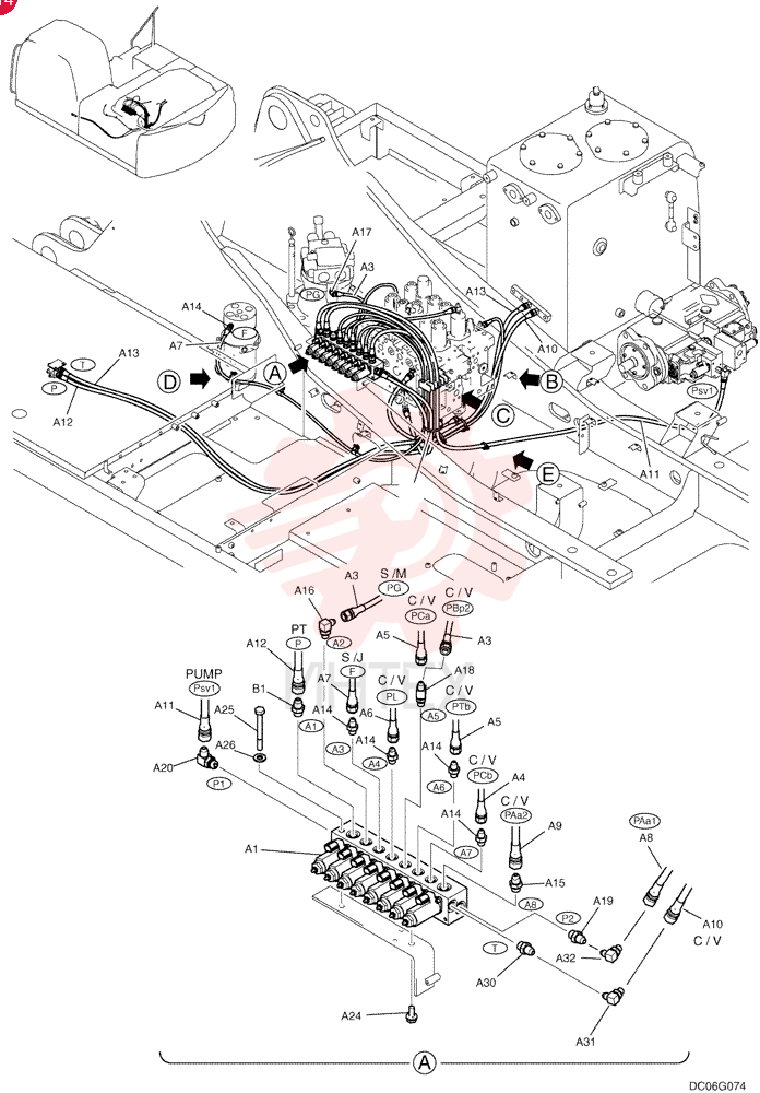 HYDRAULIC VALVE YN35V00047F1 (2)